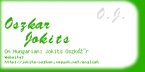 oszkar jokits business card